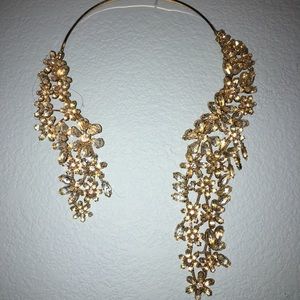 BCBG Gold Floral Necklace